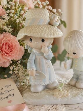 Vintage Precious Moments “I Picked a Special Mom” 1986 Figurine Mother’s Day Gif